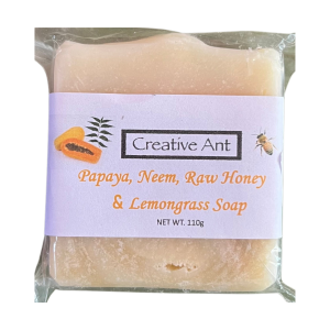 Papaya, Neem, Raw Honey & Lemongrass Soap